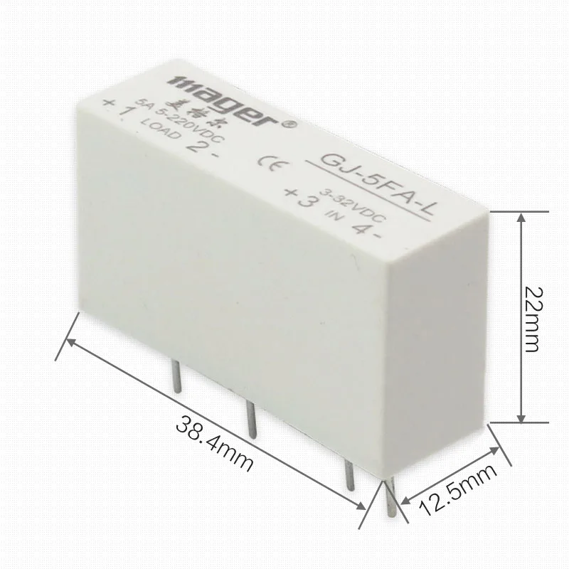 Бесплатная доставка 2 шт. высококачественное реле Mager SSR DIP DC одинарное