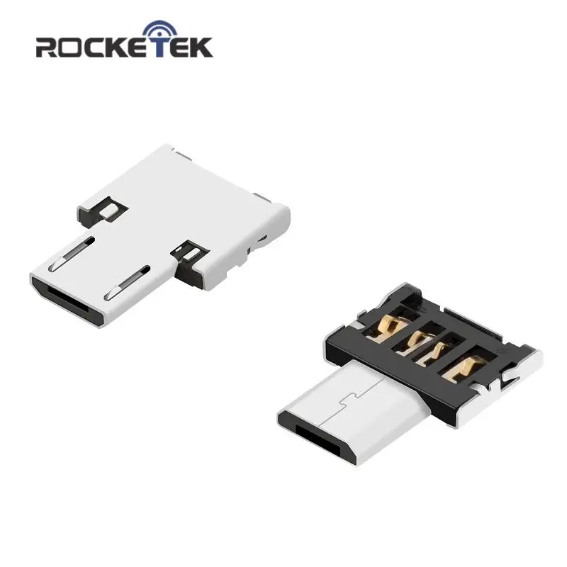 Rocketek USB микро OTG адаптер аксессуары с силиконовым чехлом для Samsung Разъема Xiaomi LG Huawei
