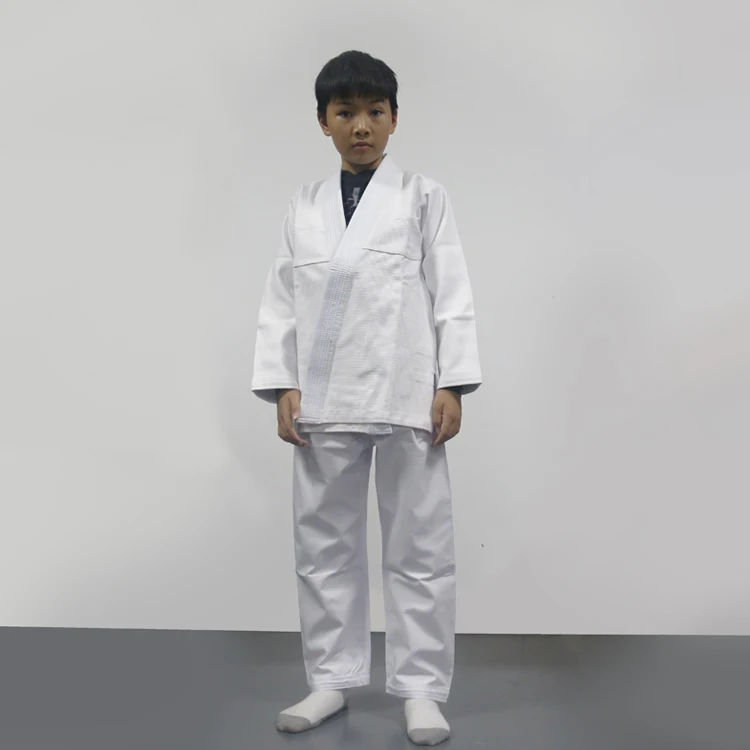 Детское тренировочное кимоно для бразильского джиу джитсу без рисунка bjj gi|bjj