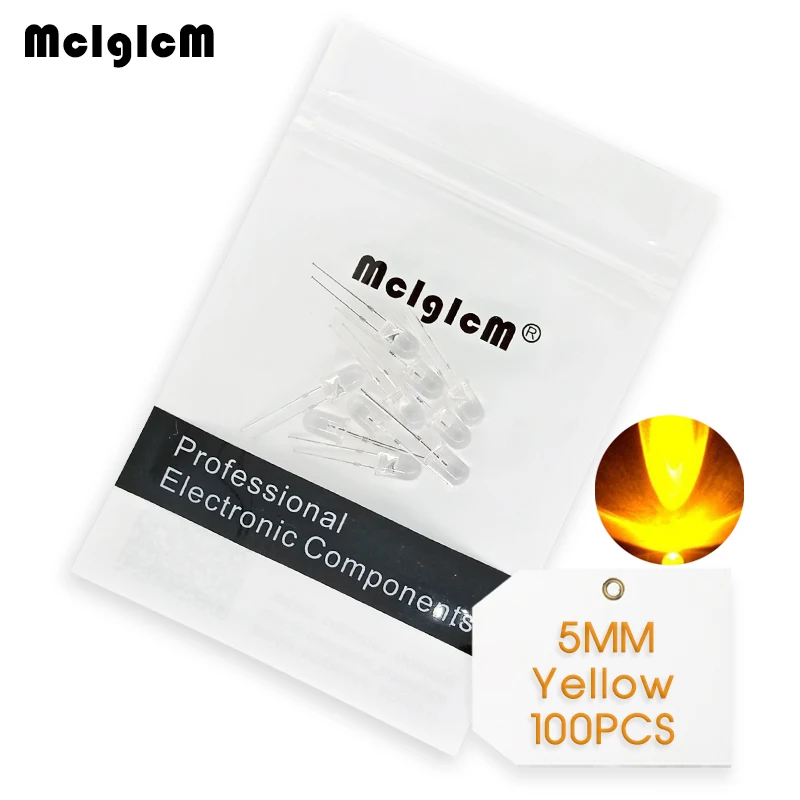 MCIGICM 100 шт. светодиодный 5 мм круглый рассеянный красный и зеленый два цвета общий катод, анод светодиодный диодный светильник