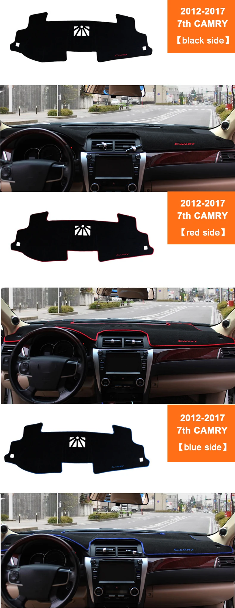 Для Toyota Camry 2012 2013 LHD чехлы на приборную панель автомобиля коврик тенты подушка коврик ковры аксессуары для интерьера