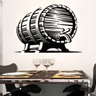 Пивной баррель хмель ремесло Бар Пивной бар варочный дом виниловые настенные наклейки домашний Декор Бар Магазин росписи самоклеящаяся переводная пленка наклейка 3171