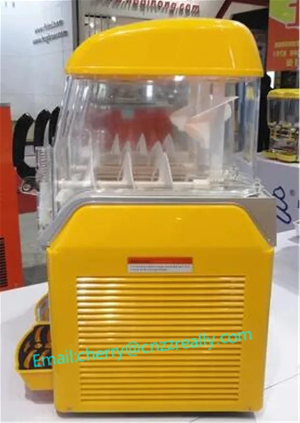 

Commercial 24L 2 Tanks Ice Slusher Cold drink dispenser Smoothies granita snow melting machine