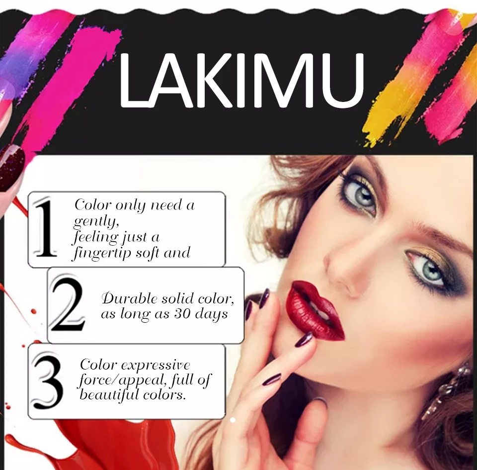LAKIMU Цветной Гель-лак 24 разноцветный Гель-лак для ногтей художественный лак геллак гибридные Лаки полуперманентный гель лак для ногтей верхнее основание праймера