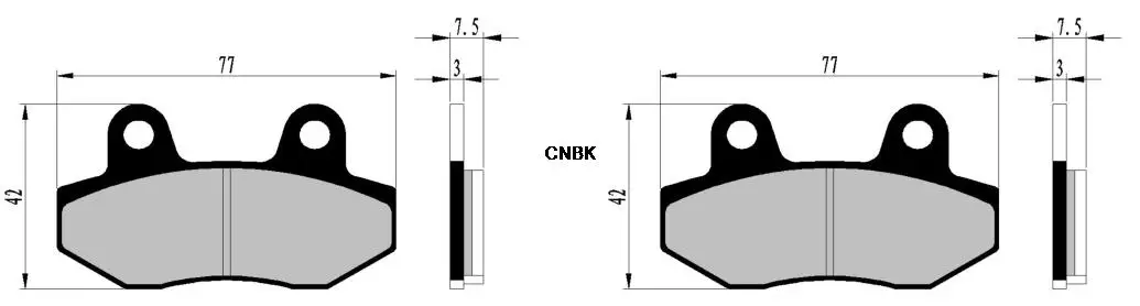 Набор тормозных колодок для бета-грязевого велосипеда R150 R 150 Minicross 4T 49cc 2010 - 2014 |