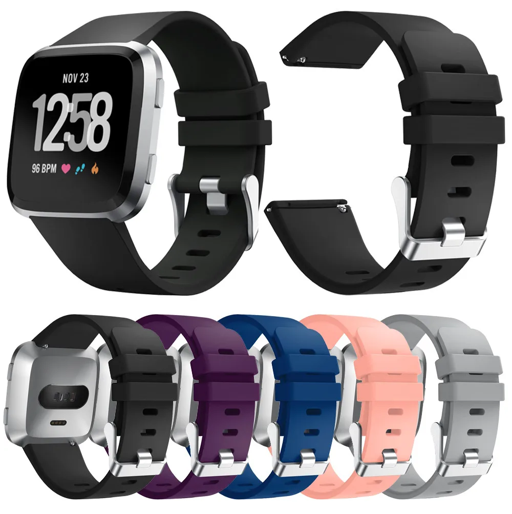 Soft Silicone Replacement Sport Classic Watch Band Strap For Fitbit Versa Smartwatch 6A23 Drop Shipping | Электроника