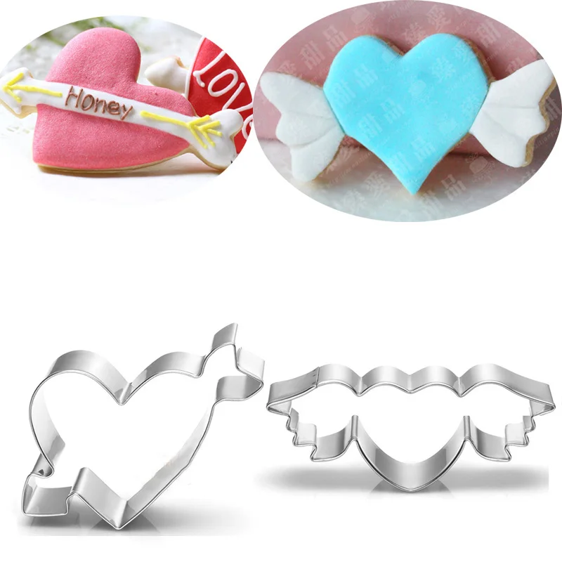 2 шт. Сердце Металл формочка для печенья на День святого Валентина Украшающий