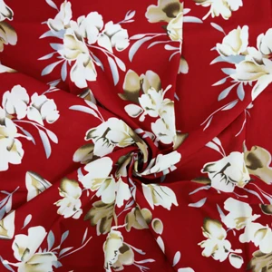 burgundy tulip 50 см* 145 см вискоза Мягкая ткань для платья вискоза хлопок Материал пэчворк - Цвет: burgundy tulip