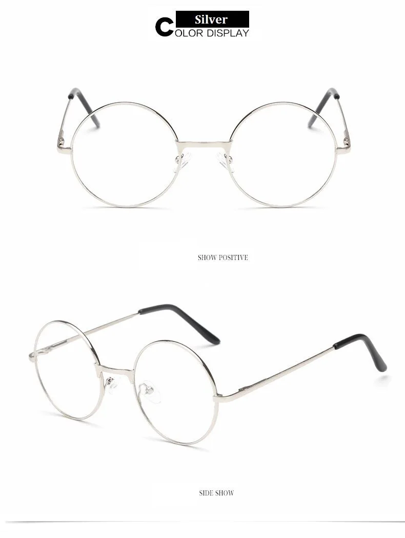 Винтажные прозрачные женские очки, металлическая полная оправа, оптические круглые линзы, женские прозрачные простые очки для чтения, маленькие