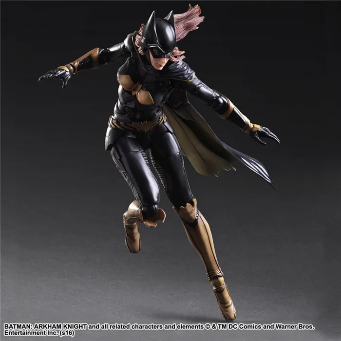 PLAY ARTS 27cm Batman Batgirl Barbara Gordon Arkham Knight Action Figure Model Toys | Игрушки и хобби