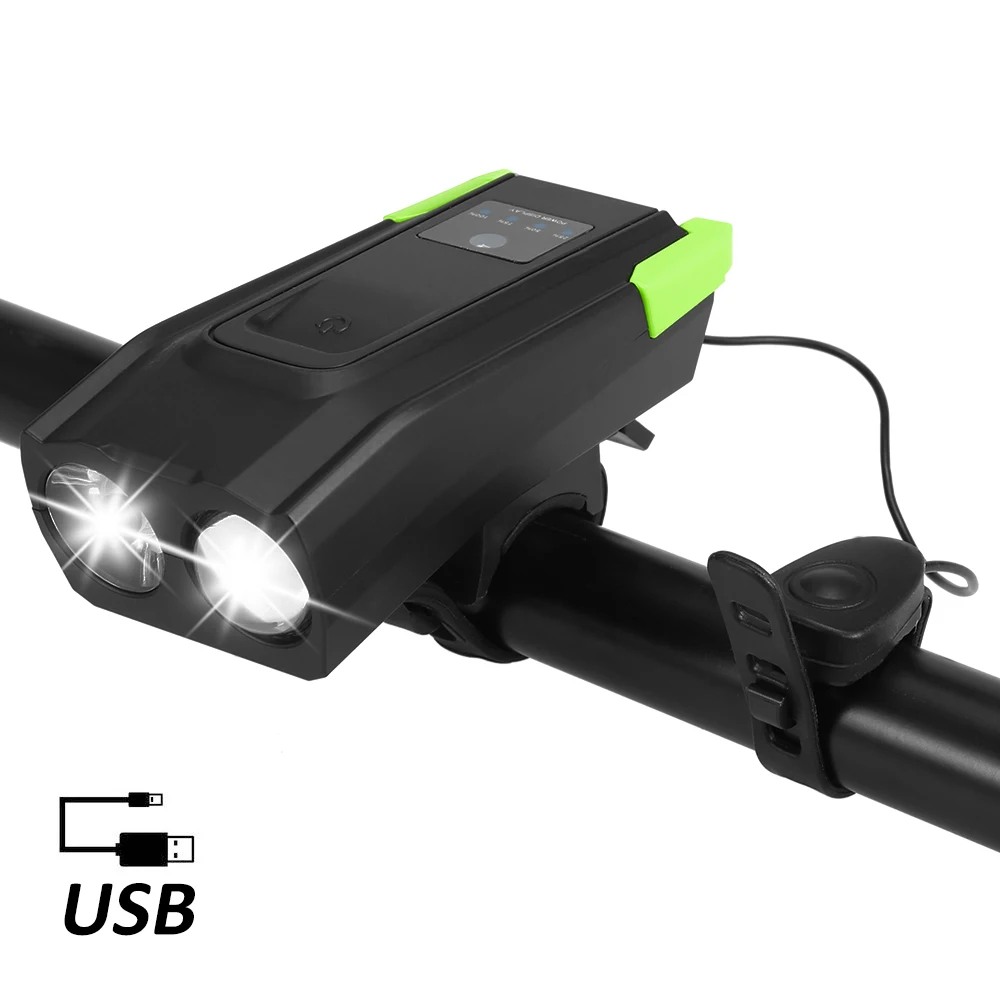 Умный индукционный велосипедный Головной фонарь с зарядкой по USB светодиодная