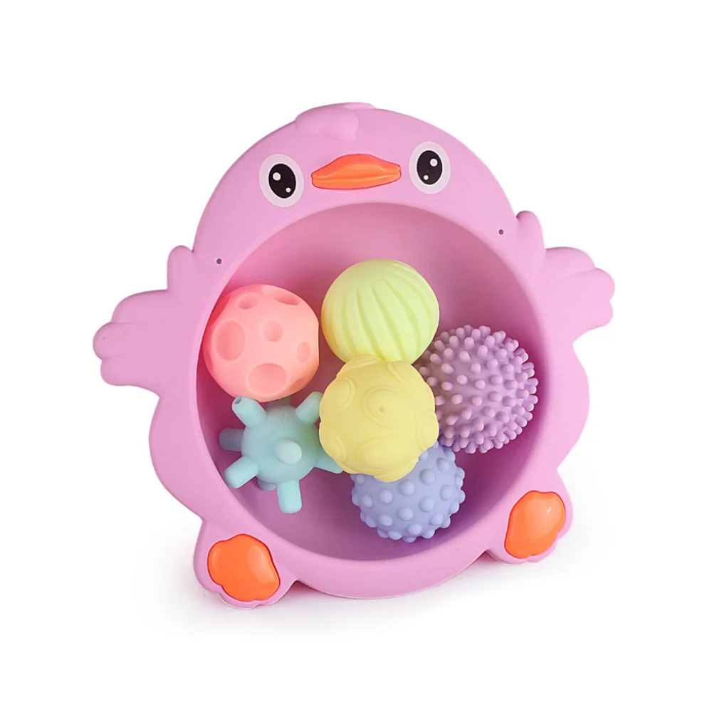Baby Textured Multi Ball Set Soft Develop Tactile Senses Toy Touch Hand Training Massage Rattle Activity Toys | Игрушки и хобби