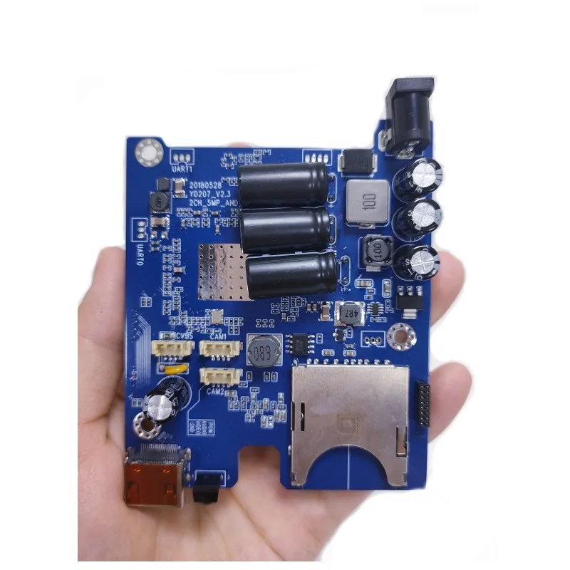 Новейший 2CH AHD DVR PCB плата с дистанционным управлением HD 1080P в режиме реального