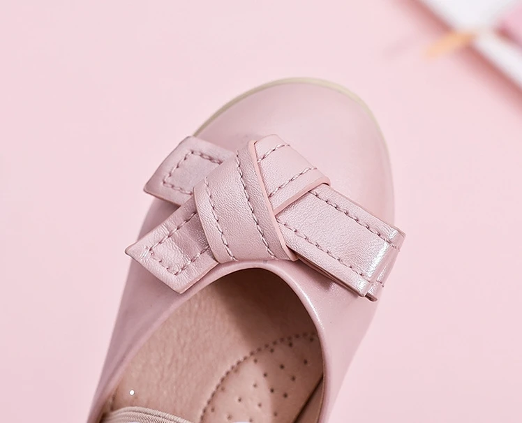 

2019 new comfortable princess shoes kids flat soft small leather shoes round head princess shoes
