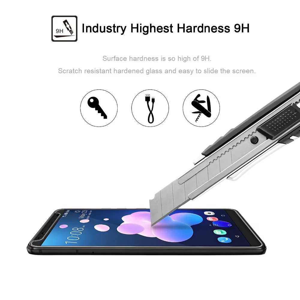 9H 2.5D защита для экрана закаленное стекло HTC Desire 610 626 825 828 One M7 M8 M9 M10 E8 X9 A9 E9 Plus