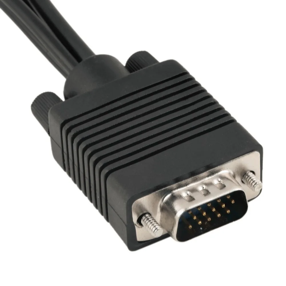Новый VGA к видео ТВ выход S-Video AV и 3 RCA Женский конвертер кабель адаптер Прямая