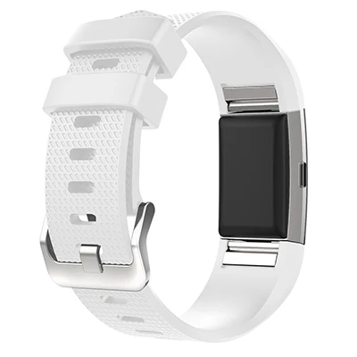 Мягкий Силиконовый Браслет Смарт-часы для браслета FitBit Charge 2 ремешок сменный браслет наручных часов ремешок для умных часов ремешок красочный - Цвет ремешка: white