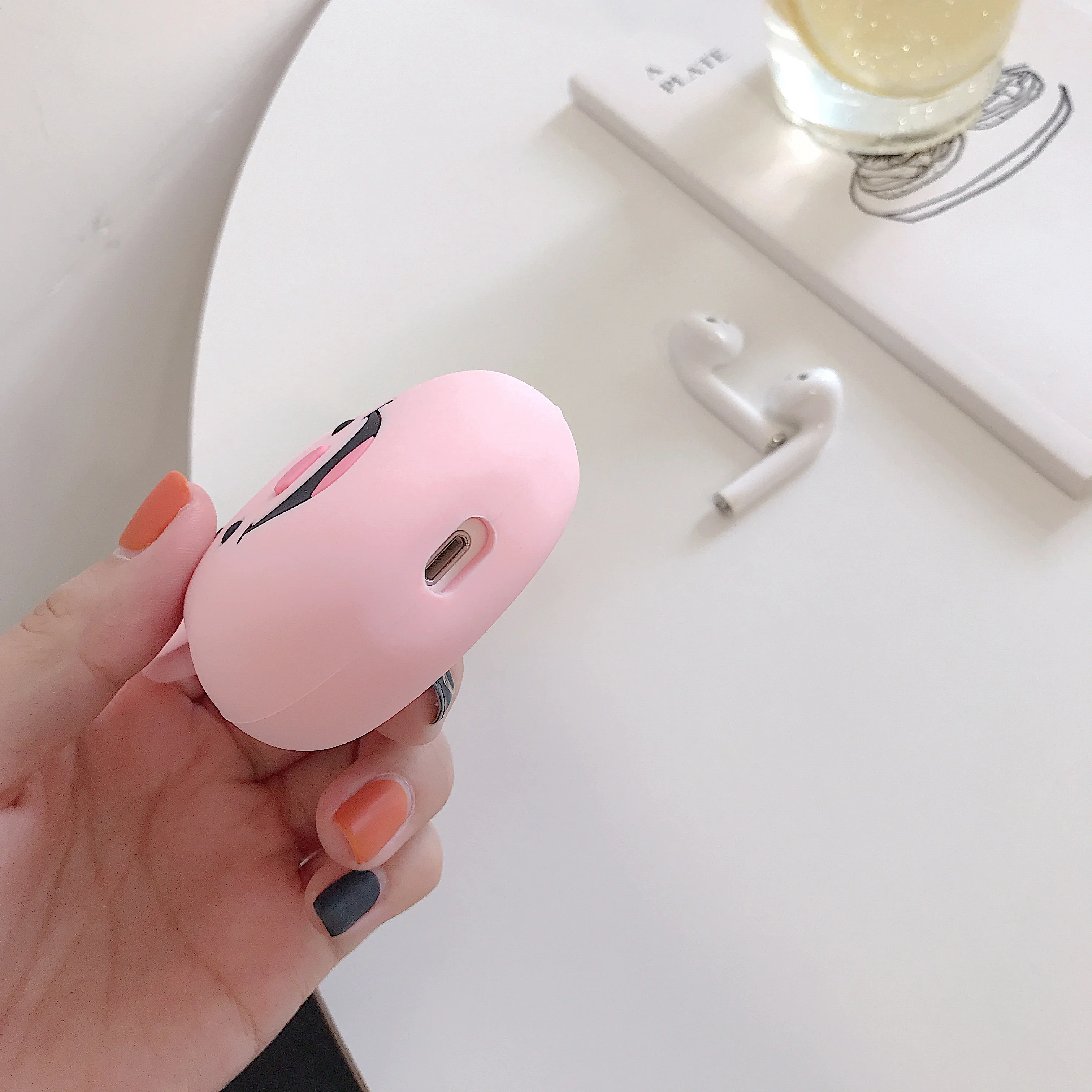 GOOYIYO-для Airpods 1 2 силиконовый чехол для карт с мультяшным животным наушником