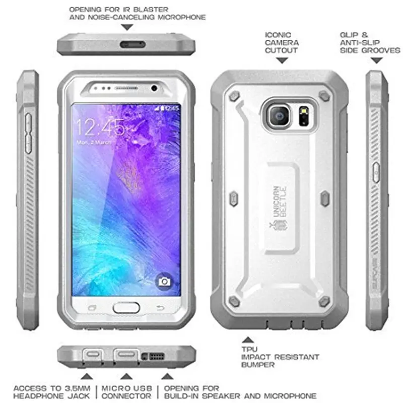 SUPCASE для Samsung Galaxy S6 чехол 5 1 дюйма UB Pro прочная кобура защитный со встроенной