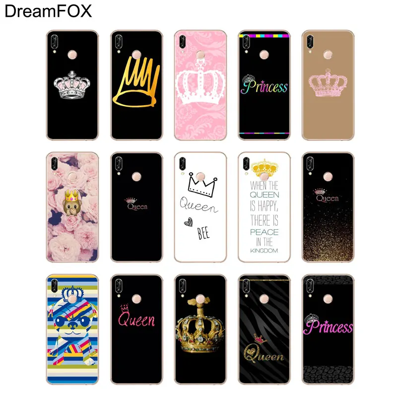 Мягкий силиконовый чехол из ТПУ L227 queen Boss Crown King для Huawei P8 P9 P10 P20 P30 Lite Pro P Smart Plus 2017 2019