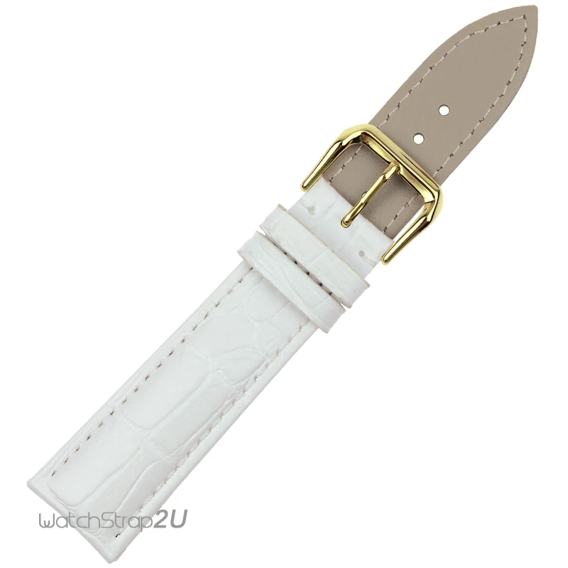 Изящное шитье крокодиловый ремешок из натуральной кожи застежка белого золота |