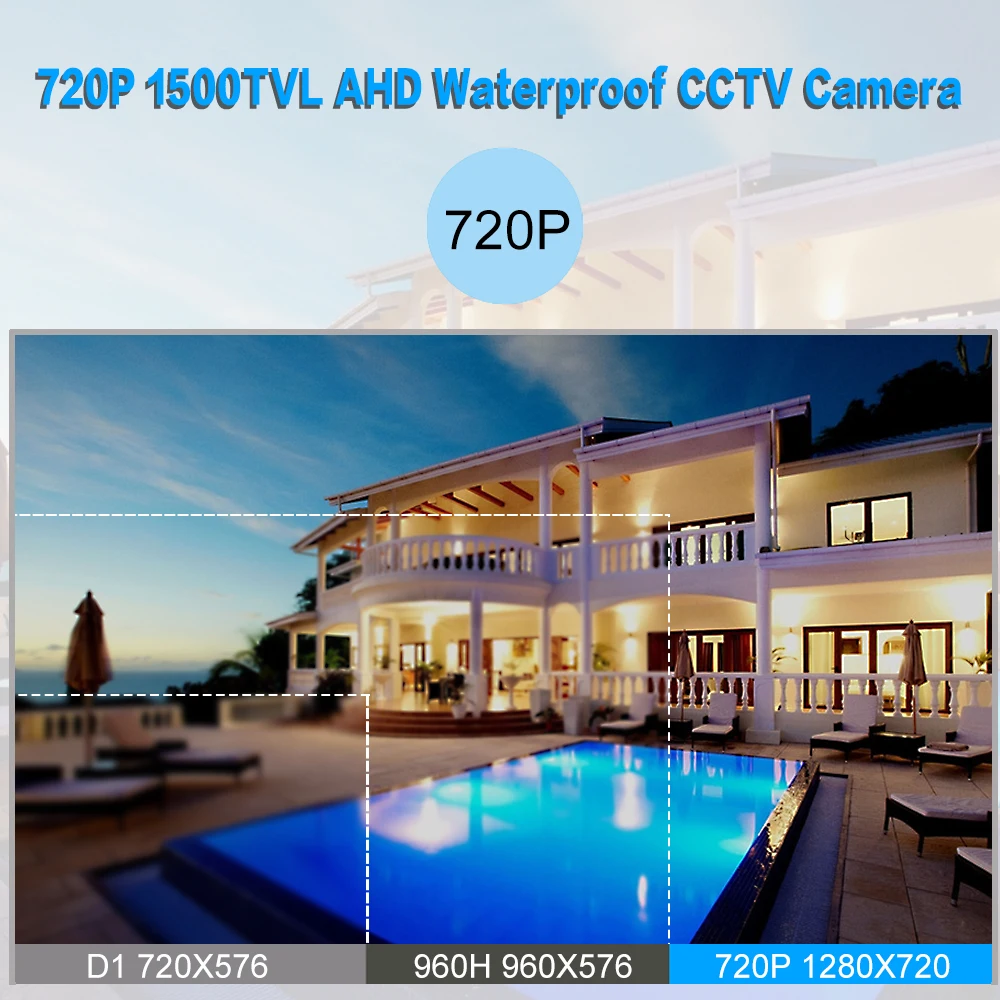 OWSOO система видеонаблюдения 4 шт 720P 1500TVL уличная Водонепроницаемая камера безопасности День/Ночь система видеонаблюдения