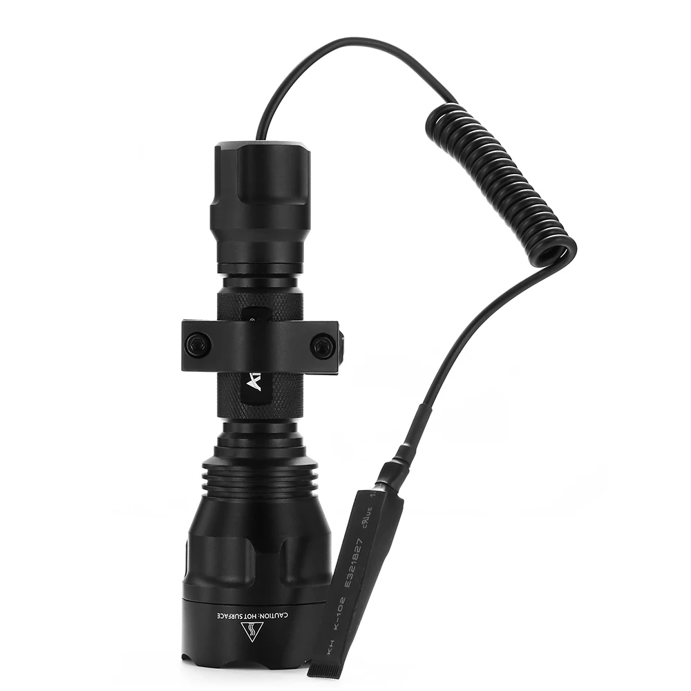 Тактический фонарь AloneFire C8 CREE светодиодный T6 U3 Monut страйкбол прицел дробовики