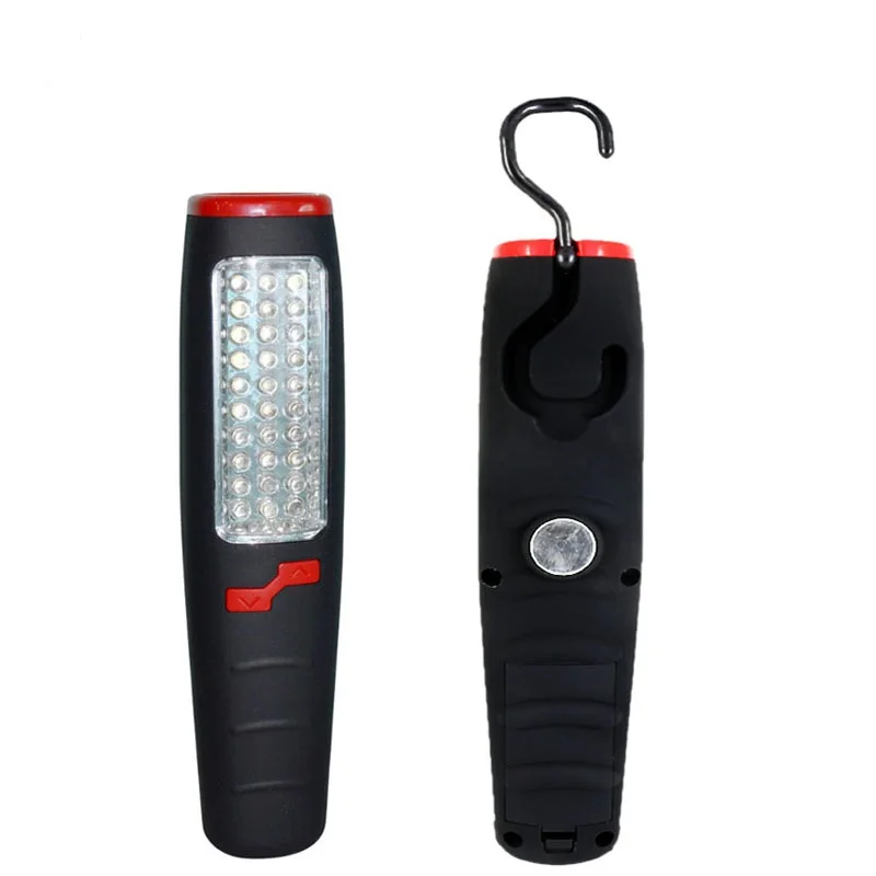 

37LED Hand Work Light Outdoor Repair Camping Flashlight Emergency Inspection lamp Portable Electric Torch Hook Hanging Magnet