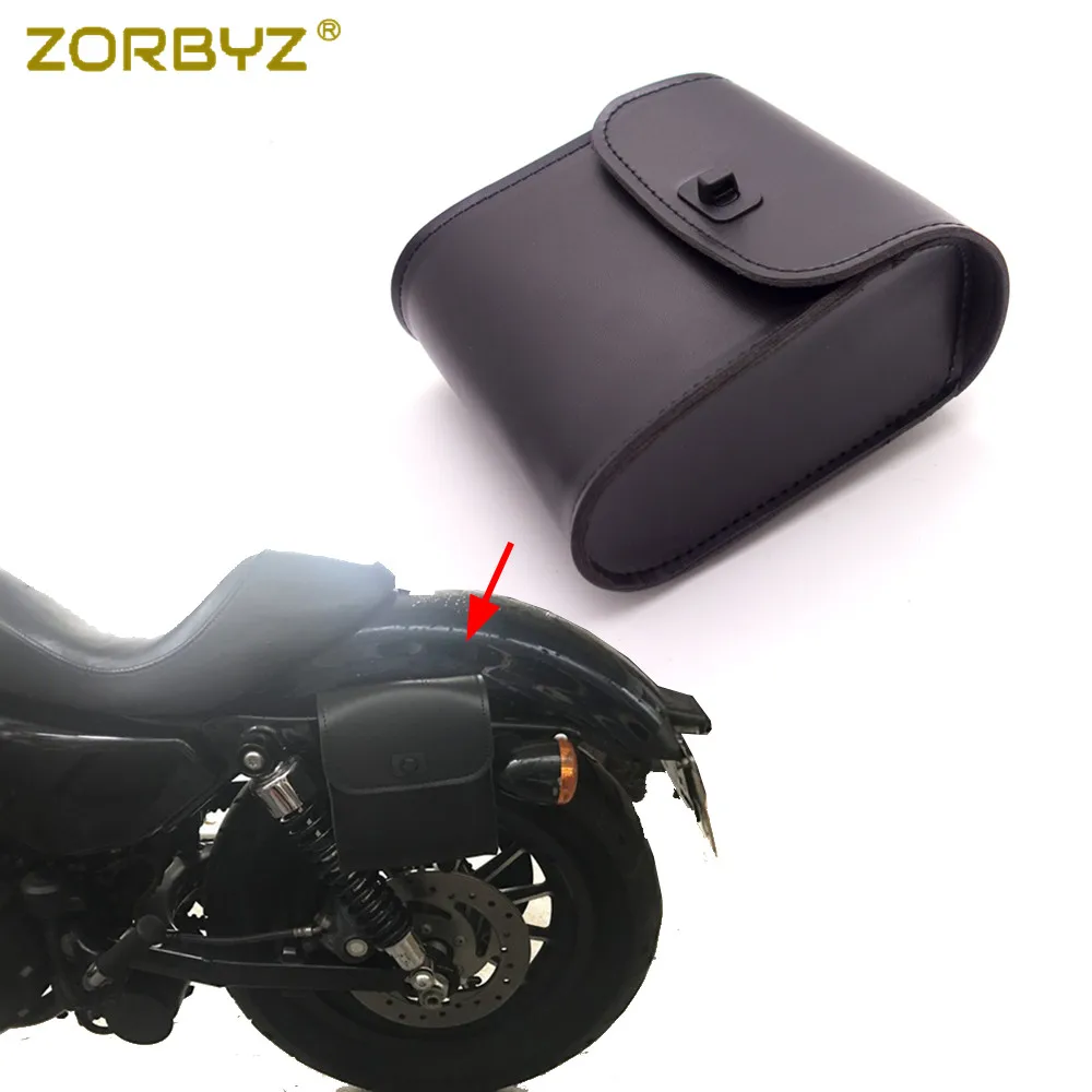 ZORBYZ мини черный мотоциклетный руль Сисси Бар сумка для инструментов из
