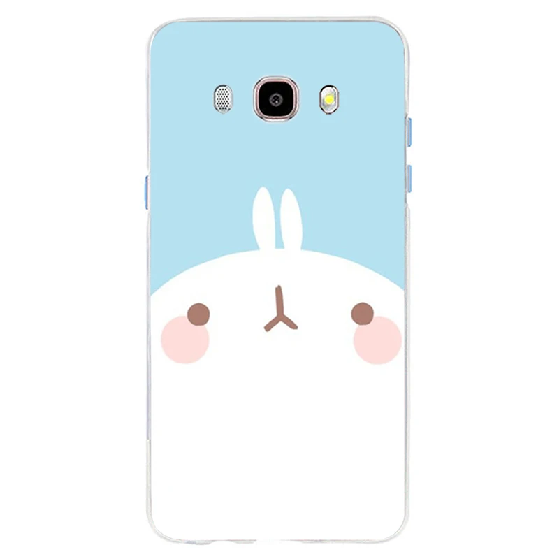 Милый чехол Molang с кроликами мягкий силиконовый из ТПУ для телефона Samsung Galaxy S6 S6edge