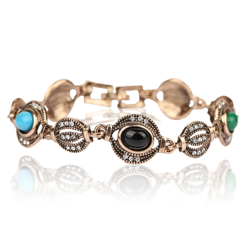 Винтажный браслет для женщин розовое золото овальные полимерные браслеты с