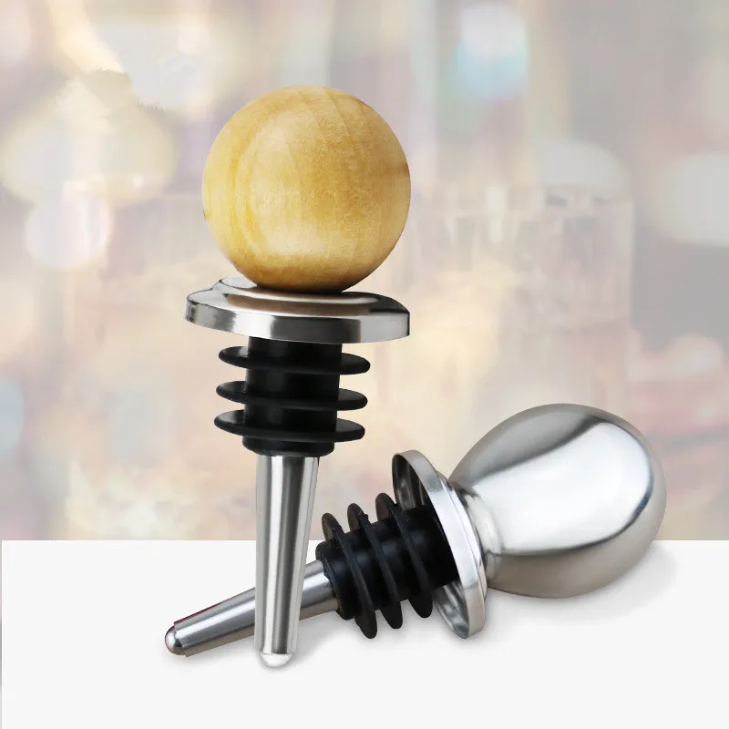 

100pcs Stainless Steel Wine Stopper Wine Bottle Tampion Sobering Device Set Red Wine Bottle Stopper Plug Bottle Cap Wine stopper