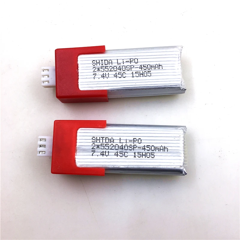Аккумулятор для XK K120 Запчасти радиоуправляемого вертолета 3PCS 7 4 V 450mAh аксессуары