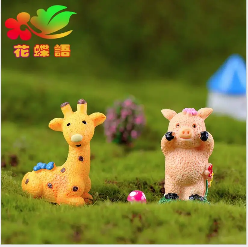 Мини-животное Diy Microlandschaft украшения дома аксессуары мультфильм маленький