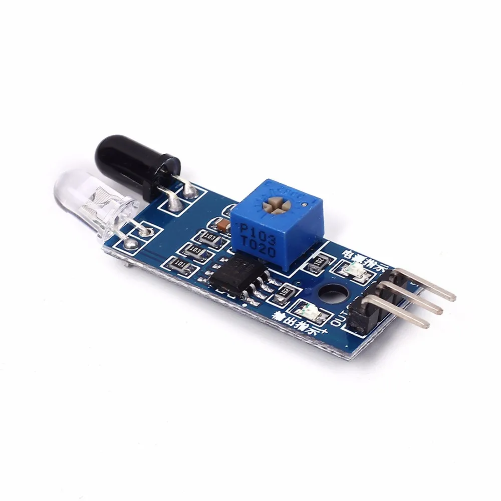 Инфракрасный модуль датчика препятствий для Arduino Smart Car Robot 3 проводной