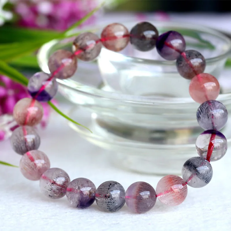 Оптовая продажа натуральный подлинный разноцветный растягивающийся браслет Mix