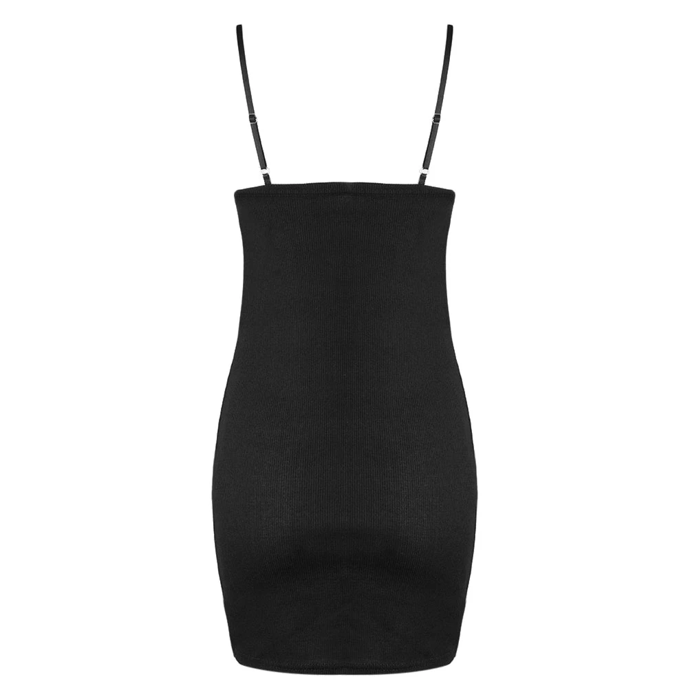Для женщин соблазнительное Клубное с вырезом на спине платье бретельках летнее