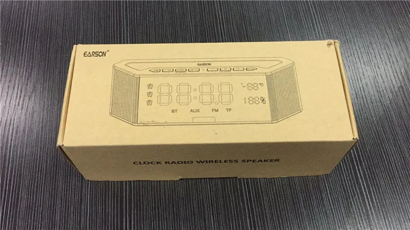 EARSON ER910 интеллектуальная bluetooth-колонка дома Будильник FM Радио беспроводной динамик с микрофоном Handfree MP3 плееры Humiture дисплей