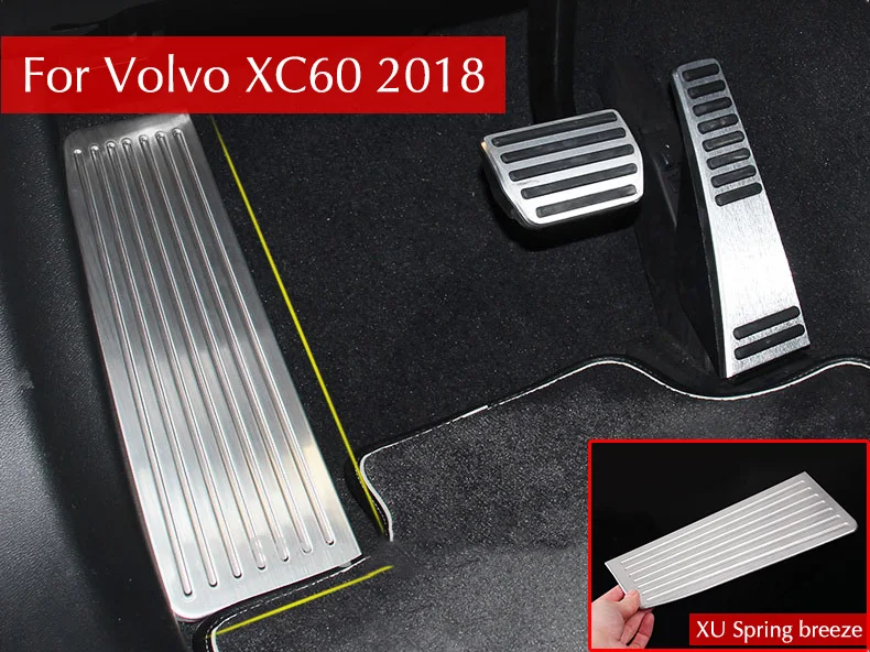 Для 2017 2018 2019 Volvo XC60 XC 60 подставка для ног из нержавеющей стали пластина педали