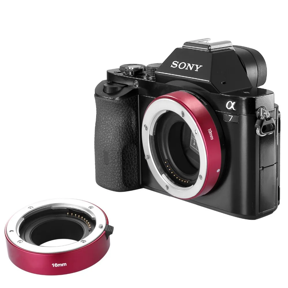 Металлический удлинитель Neewer для макросъемки с автофокусом 10 мм и 16 SONY