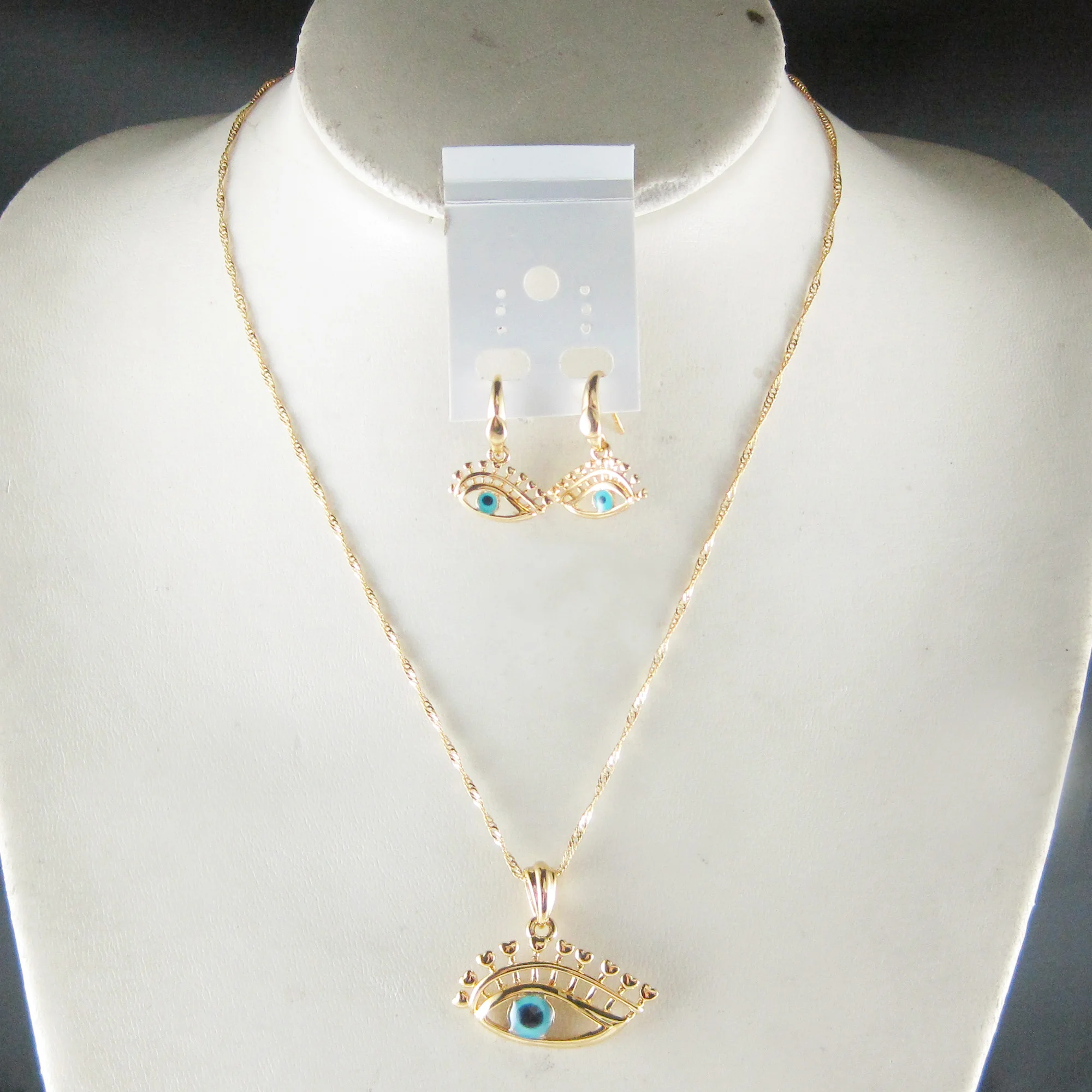 FoRomance-Золотой GP многослойный яркий глаз может защитить от зла эмалированная