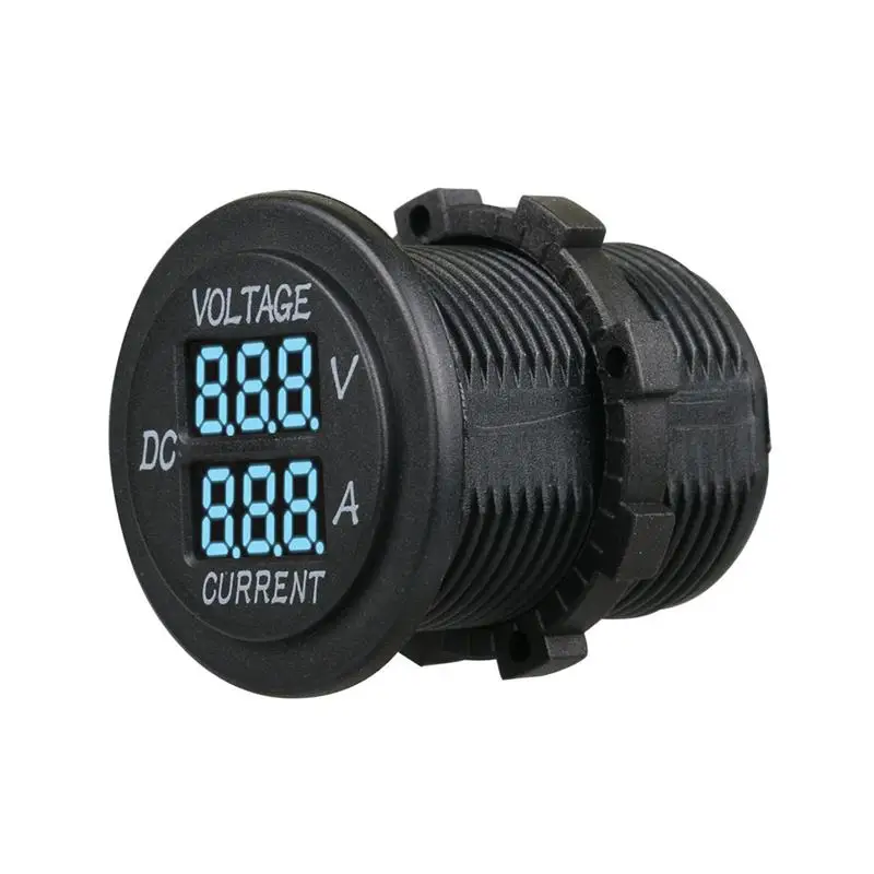 Автомобиля DC 12 V/24 V Водонепроницаемый Цифровой вольтметр и амперметр автомобилей
