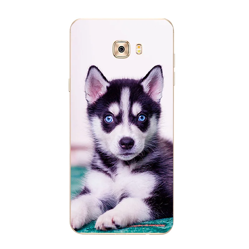 DIY Cases For Samsung Galaxy A7 2017 A7200 C7 / Pro Cover 2015 2016 A700 A710 Soft TPU Pets Dogs Printing Coque |