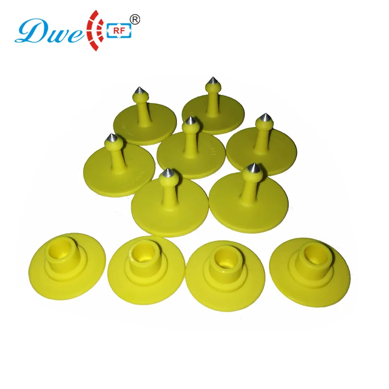 

Free shipping 10 sets/lot ISO 18000 6C 860-960mhz long range UHF RFID Animal ear Tag for cow/cattle/pig/sheep