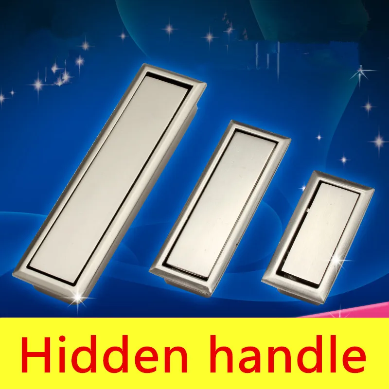 

Concealed hidden handle / drawer door handle / modern dark handle / cabinet doorknob / dark pull large trumpet