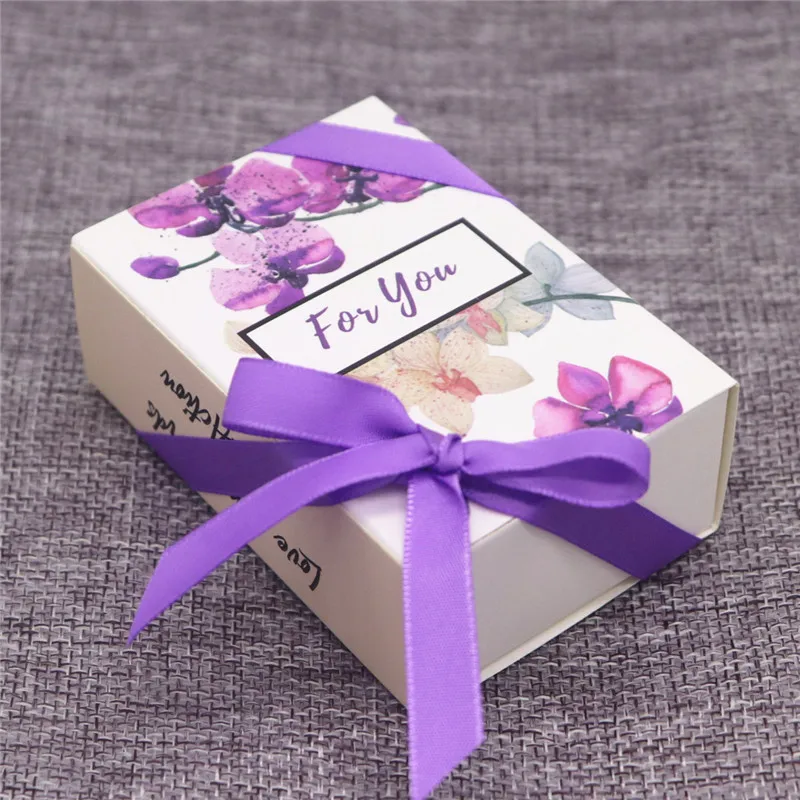 box as pic 8,4*5,8*3 см, новинка, горячая Распродажа, белый/коричневый цвет, дизайн, печатная Подарочная коробка, сделай сам, ручная работа, любовь, свадьба, подарок, мыльница для детского душа - Цвет: box as pic