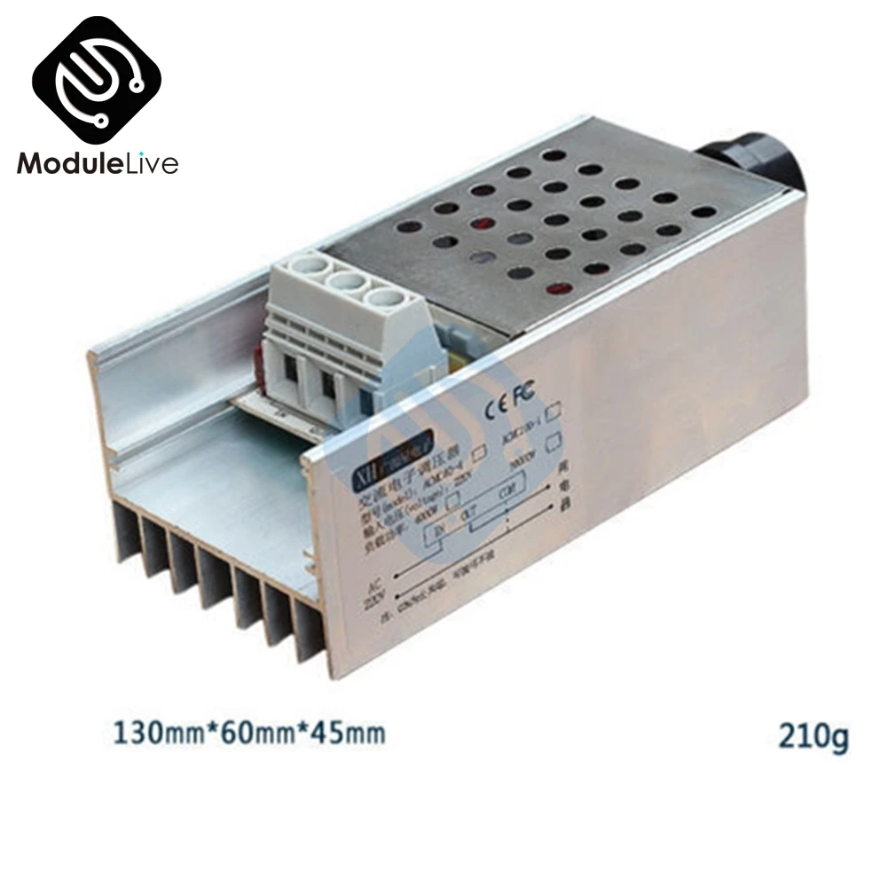 Регулятор скорости SCR 10000W 25A высокой мощности регулятор напряжения диммер