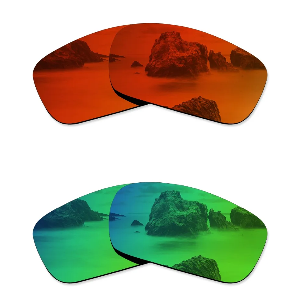 2 пары поляризованных солнцезащитных очков Glintbay Сменные линзы для Oakley коленчатый
