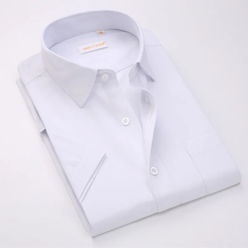 Мужские летние приталенные повседневные рубашки с коротким рукавом в клетку Chemise
