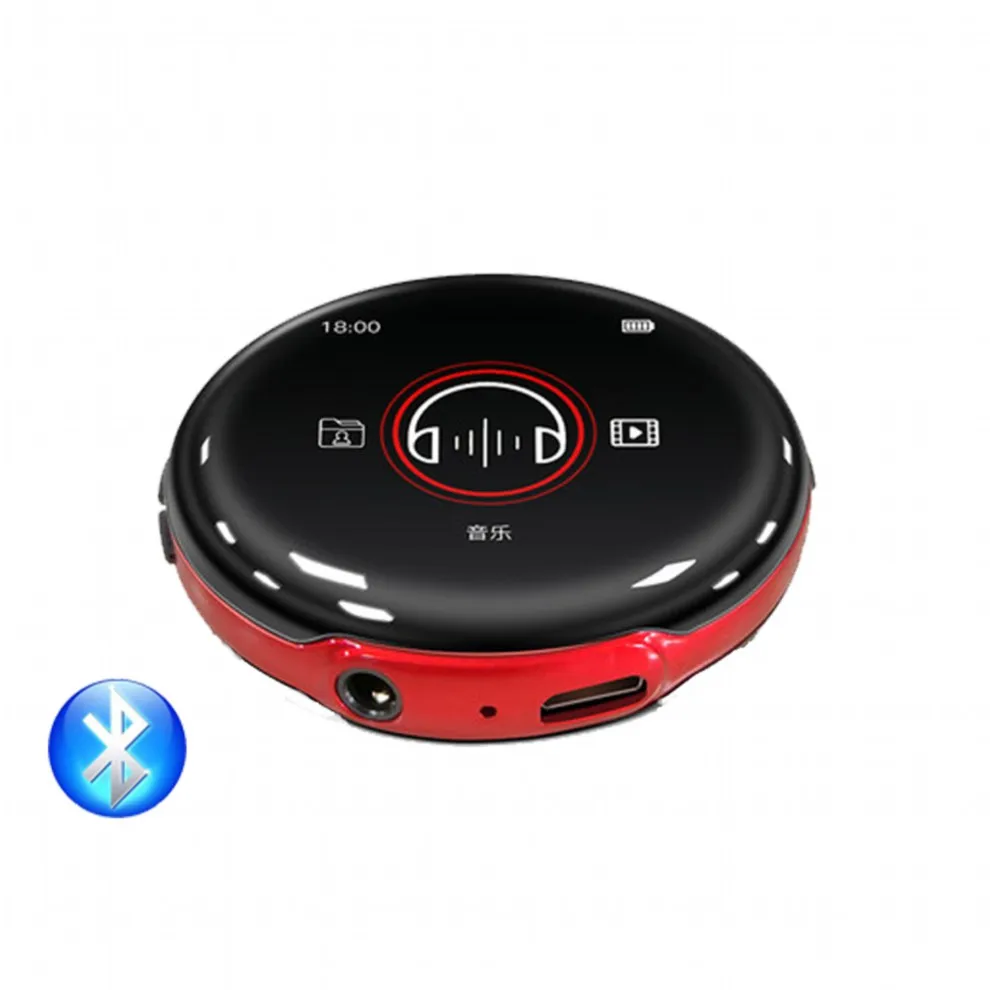 Red With Bluetooth Новейший MP3-плеер RUIZU M1 Bluetooth спортивный мини MP3-плеер Портативный аудио 8 Гб со встроенным динамиком FM Электронная книга музыкальные плееры - Цвет: Red With Bluetooth
